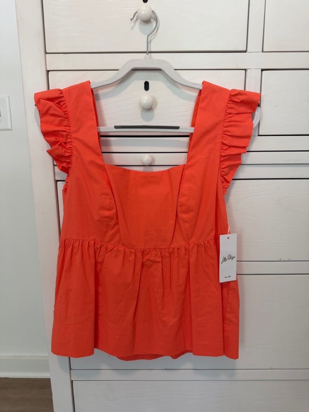 NWT Lilly Pulitzer Ruffled Peplum Tank